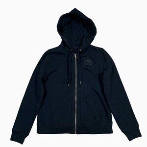 Ralph Lauren Jeans‎ Co Jacket Women's Zip Up Sweatshirt Hoodie Crest Patch XS-S